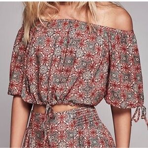 Free People Multicolor Patterned Skirt Set